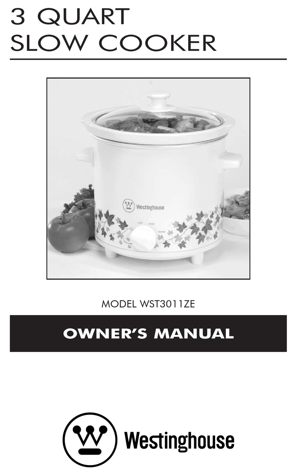 Westinghouse slow cooker manual