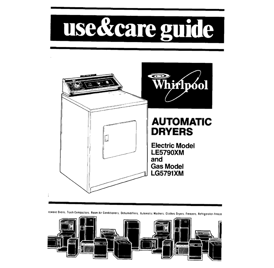 WHIRLPOOL GAS LG5791XM USE AND CARE MANUAL Pdf Download ManualsLib