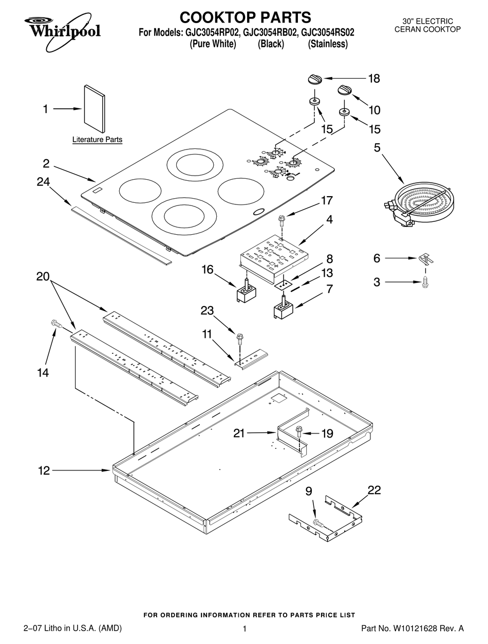 whirlpool gjc3055r