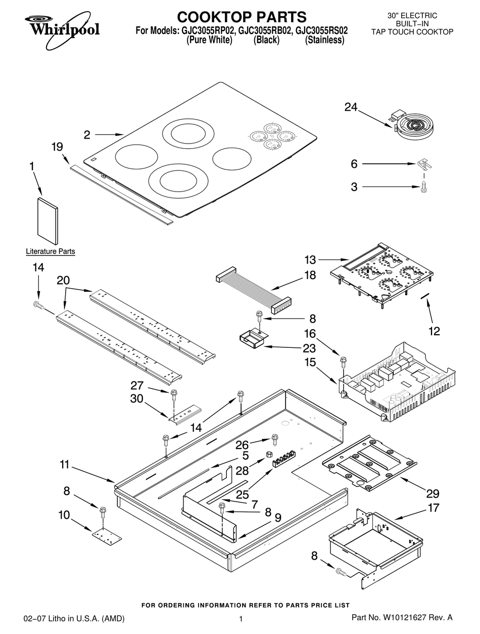 whirlpool gjc3055r