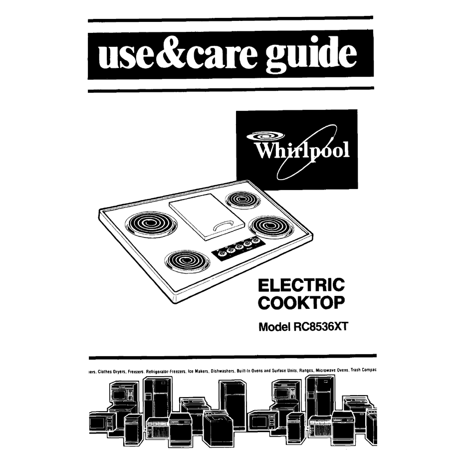 WHIRLPOOL RC8536XT USE & CARE MANUAL Pdf Download | ManualsLib