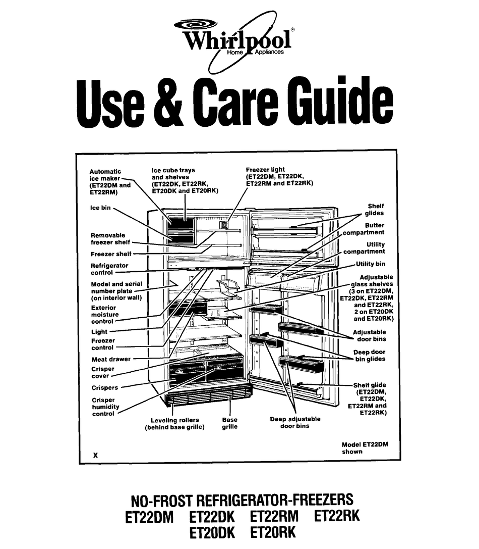 WHIRLPOOL ET22DK USE & CARE MANUAL Pdf Download | ManualsLib