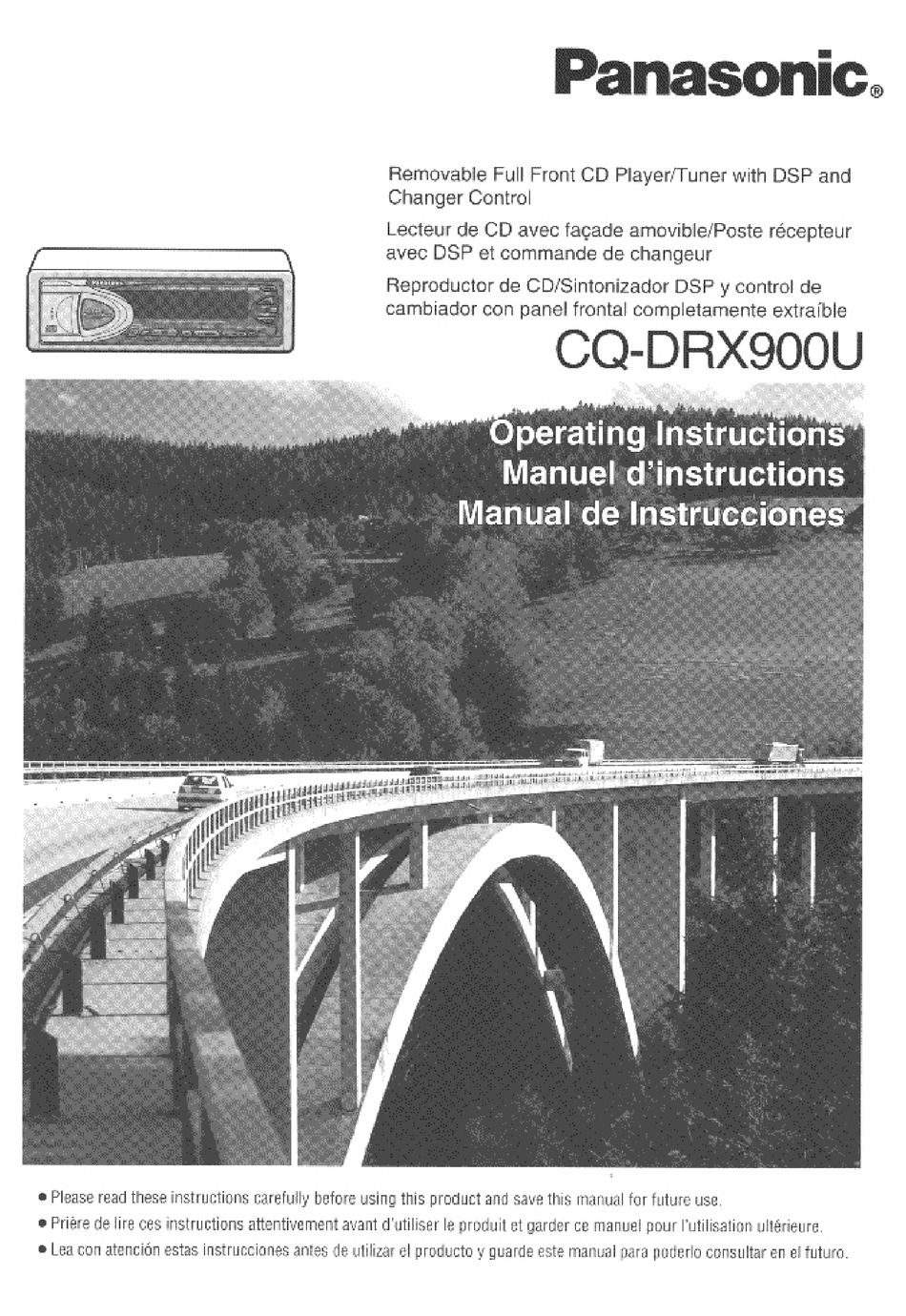 PANASONIC CQ-DRX900U OPERATING MANUAL Pdf Download | ManualsLib
