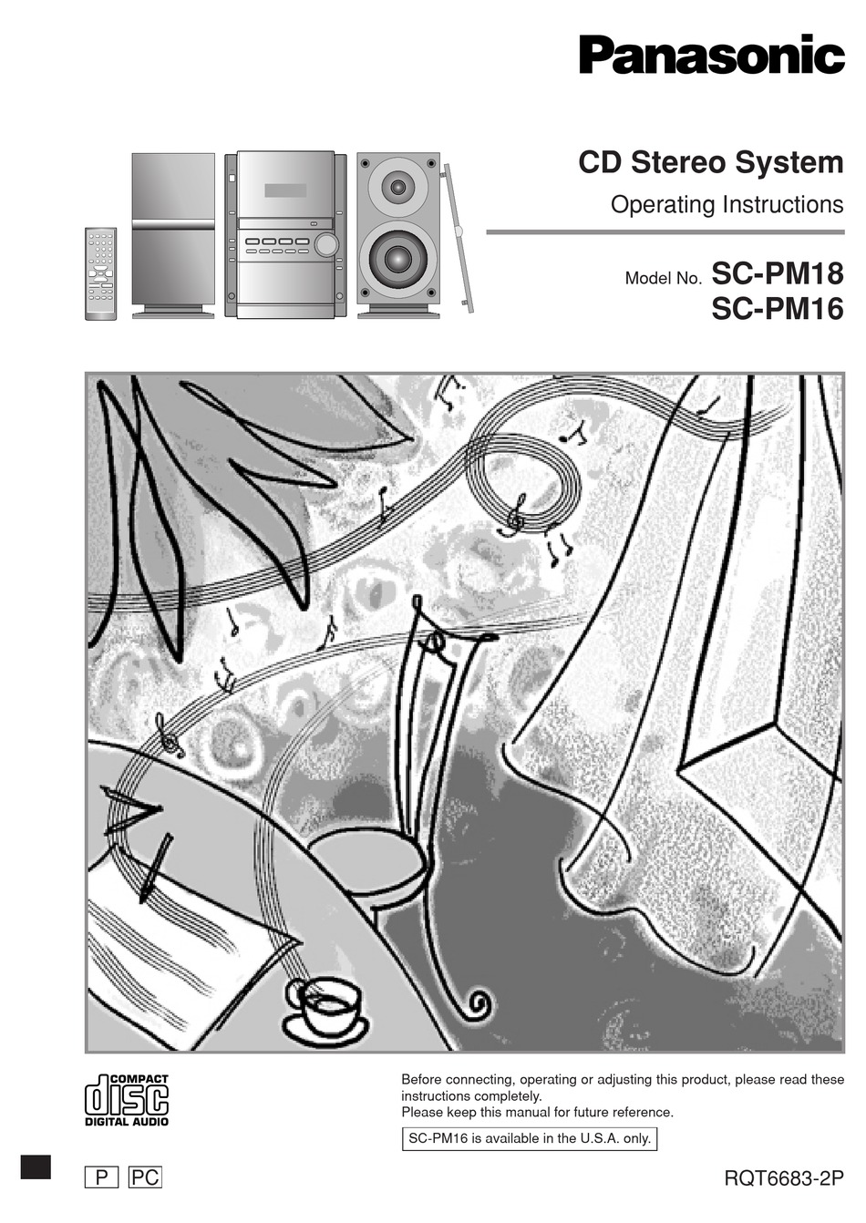 Panasonic Sc Pm18 Operating Instructions Manual Pdf Download Manualslib