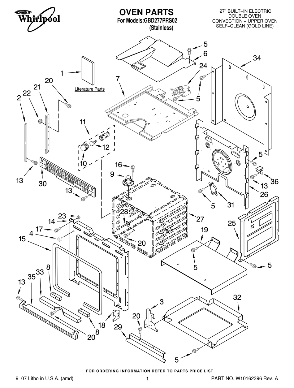 Whirlpool Gbd277prs02 Parts List Pdf Download 