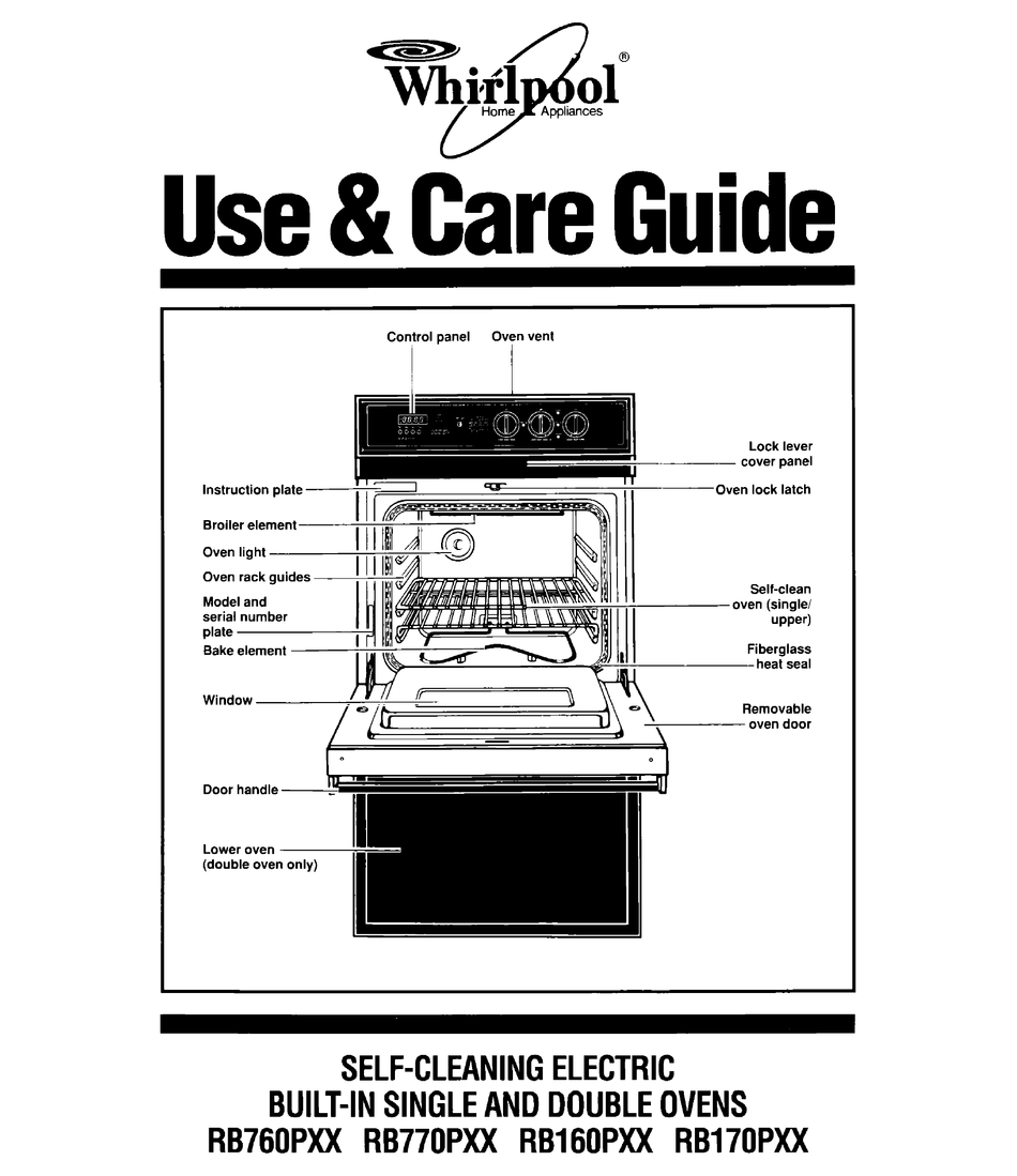 Whirlpool Rb160pxx Use And Care Manual Pdf Download 