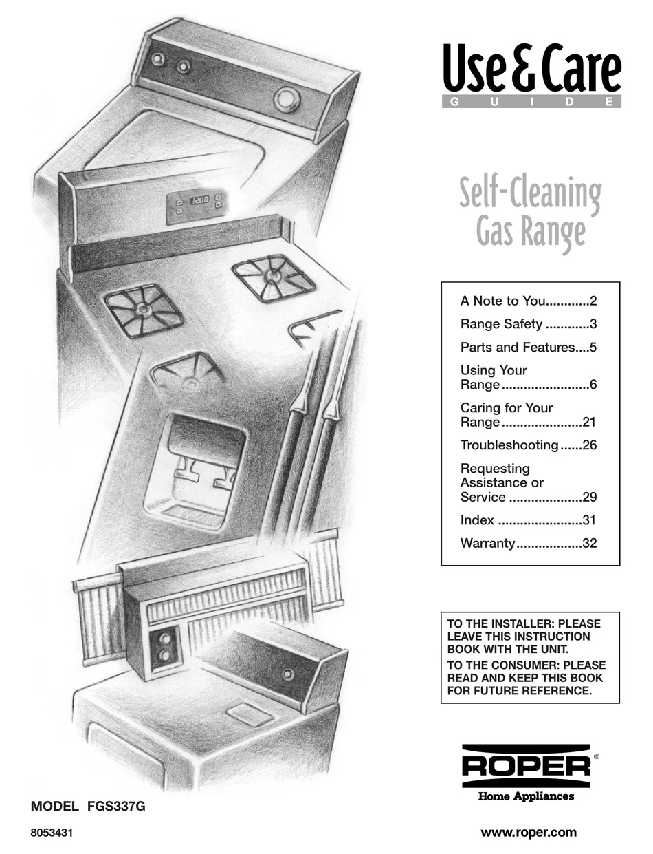 WHIRLPOOL FGS337G TROUBLESHOOTING MANUAL Pdf Download ManualsLib