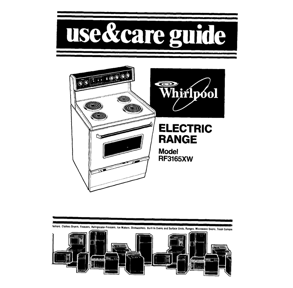 WHIRLPOOL RF3165XW USE & CARE MANUAL Pdf Download ManualsLib