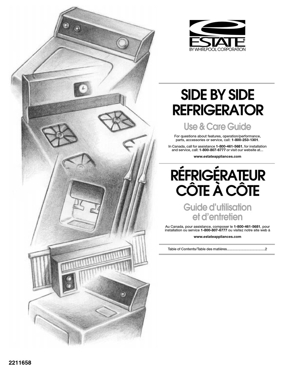 WHIRLPOOL CS25AEXHN00 REFRIGERATOR USE & CARE MANUAL Pdf Download