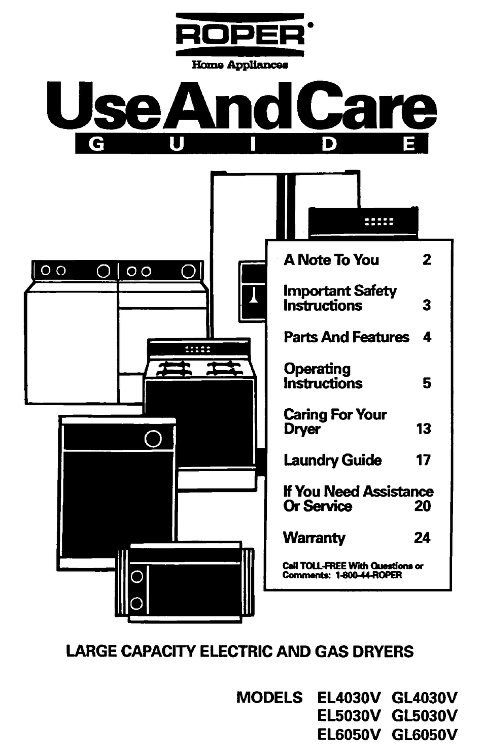 WHIRLPOOL EL4030V USE AND CARE MANUAL Pdf Download ManualsLib