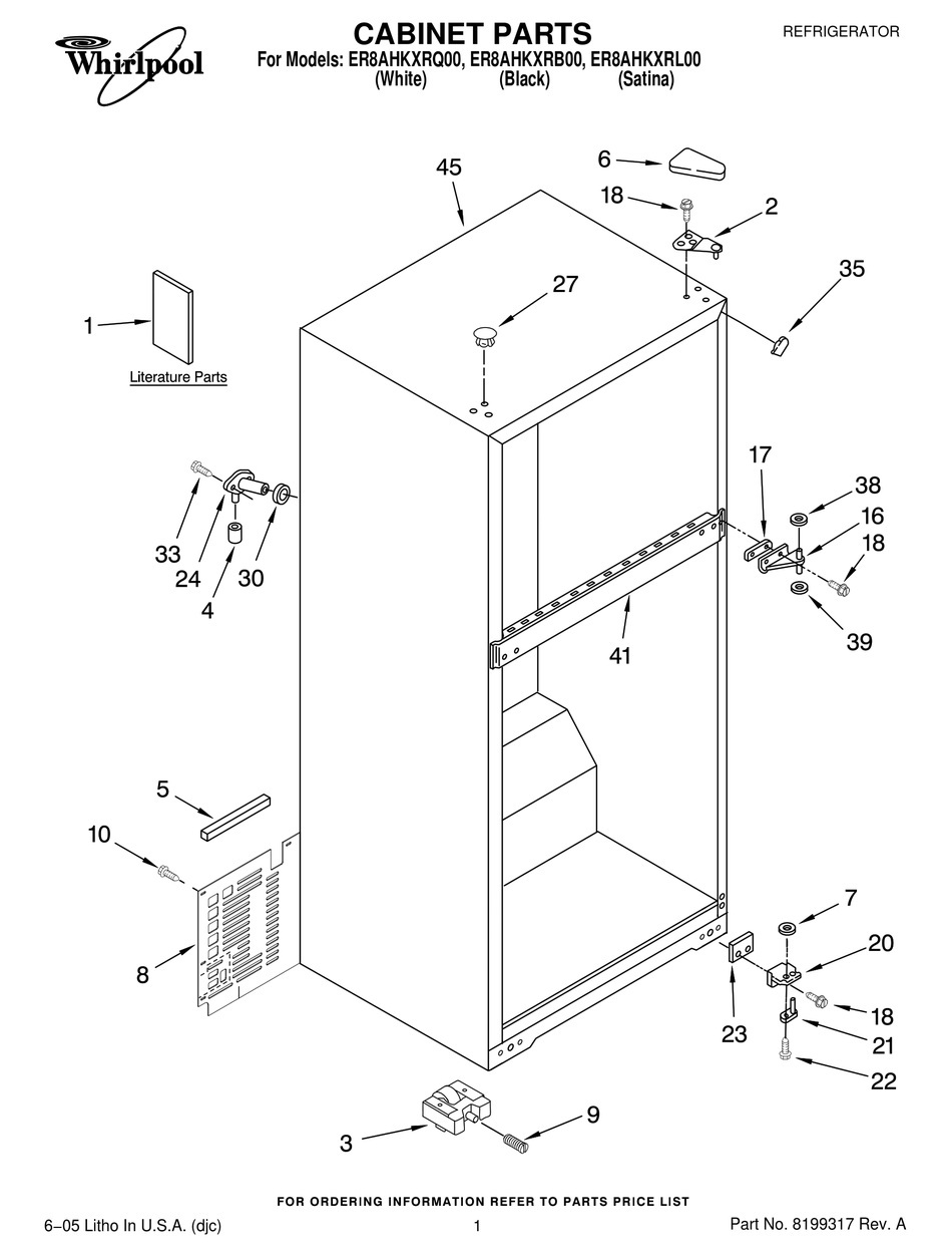 WHIRLPOOL ER8AHKXRB00 PARTS MANUAL Pdf Download | ManualsLib