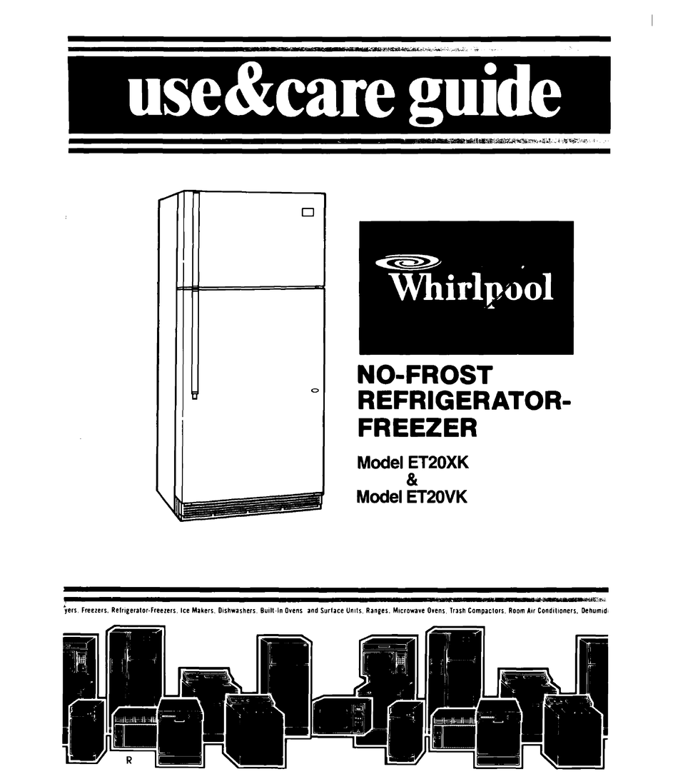 WHIRLPOOL ET20VK USE & CARE MANUAL Pdf Download ManualsLib