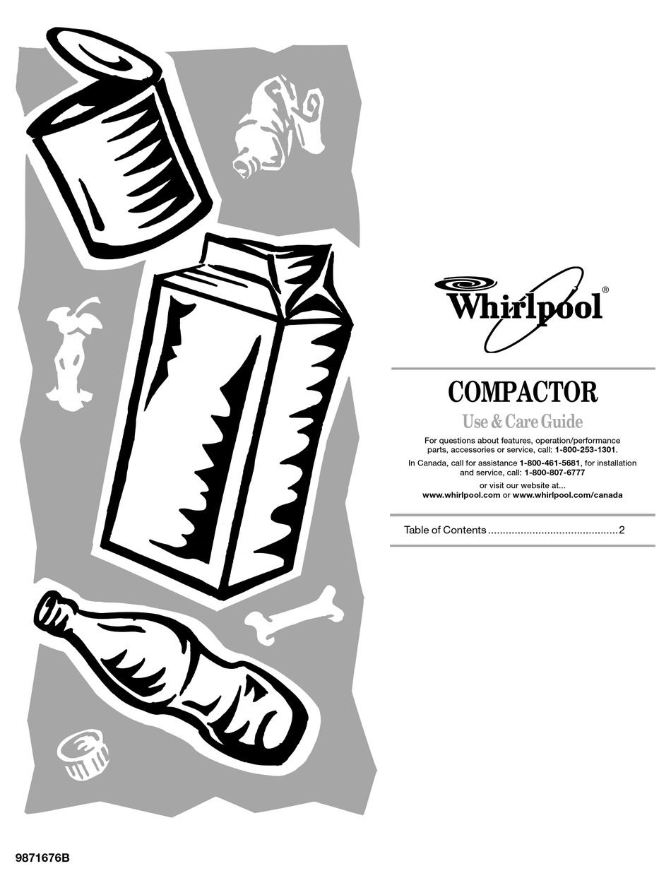 WHIRLPOOL COMPACTOR USE AND CARE MANUAL Pdf Download ManualsLib
