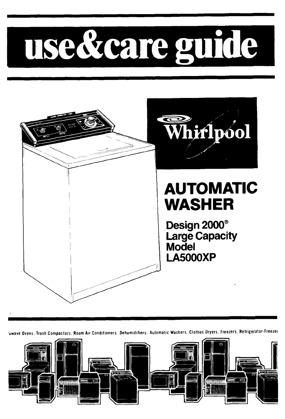 WHIRLPOOL LA5000XP USE AND CARE MANUAL Pdf Download ManualsLib