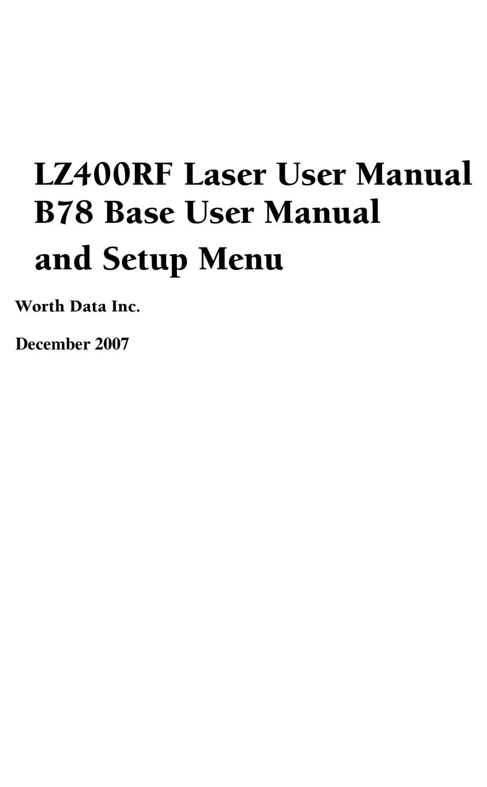 Barcode Scanner - LZ360-RF Wireless RF Laser Bar Code Readers - Worth Data