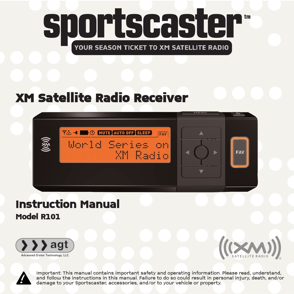 XM SATELLITE RADIO R101 INSTRUCTION MANUAL Pdf Download ManualsLib