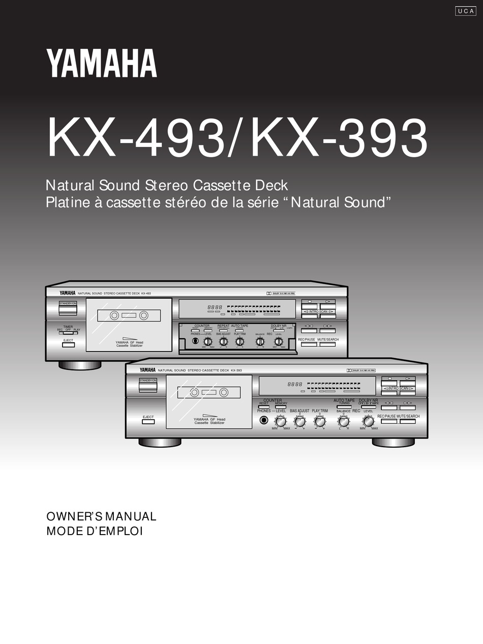 Yamaha Yht Kx 393 Owner S Manual Pdf Download Manualslib