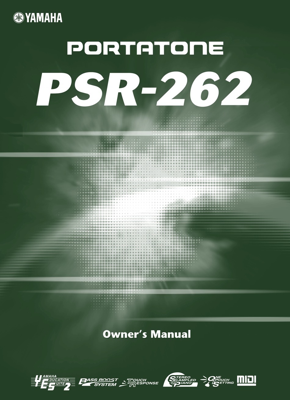 yamaha psr 262 manual