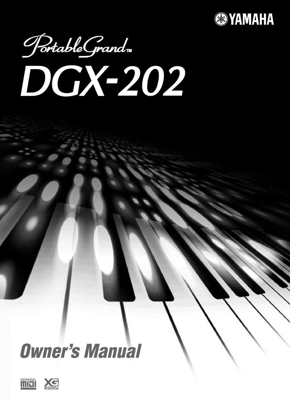 YAMAHA PORTABLE GRAND DGX-202 OWNER'S MANUAL Pdf Download | ManualsLib