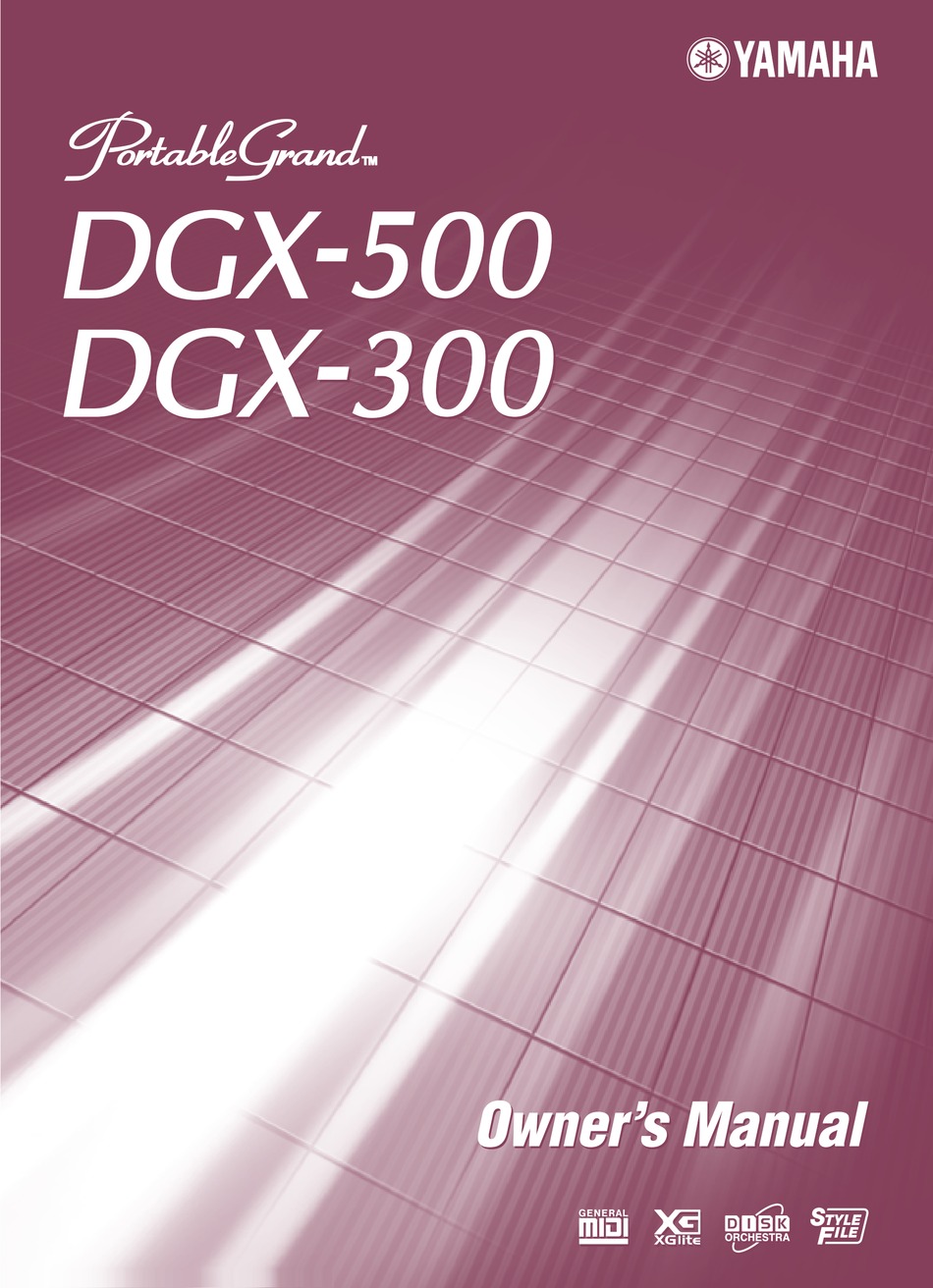YAMAHA PORTABLEGRAND DGX-300 OWNER'S MANUAL Pdf Download | ManualsLib