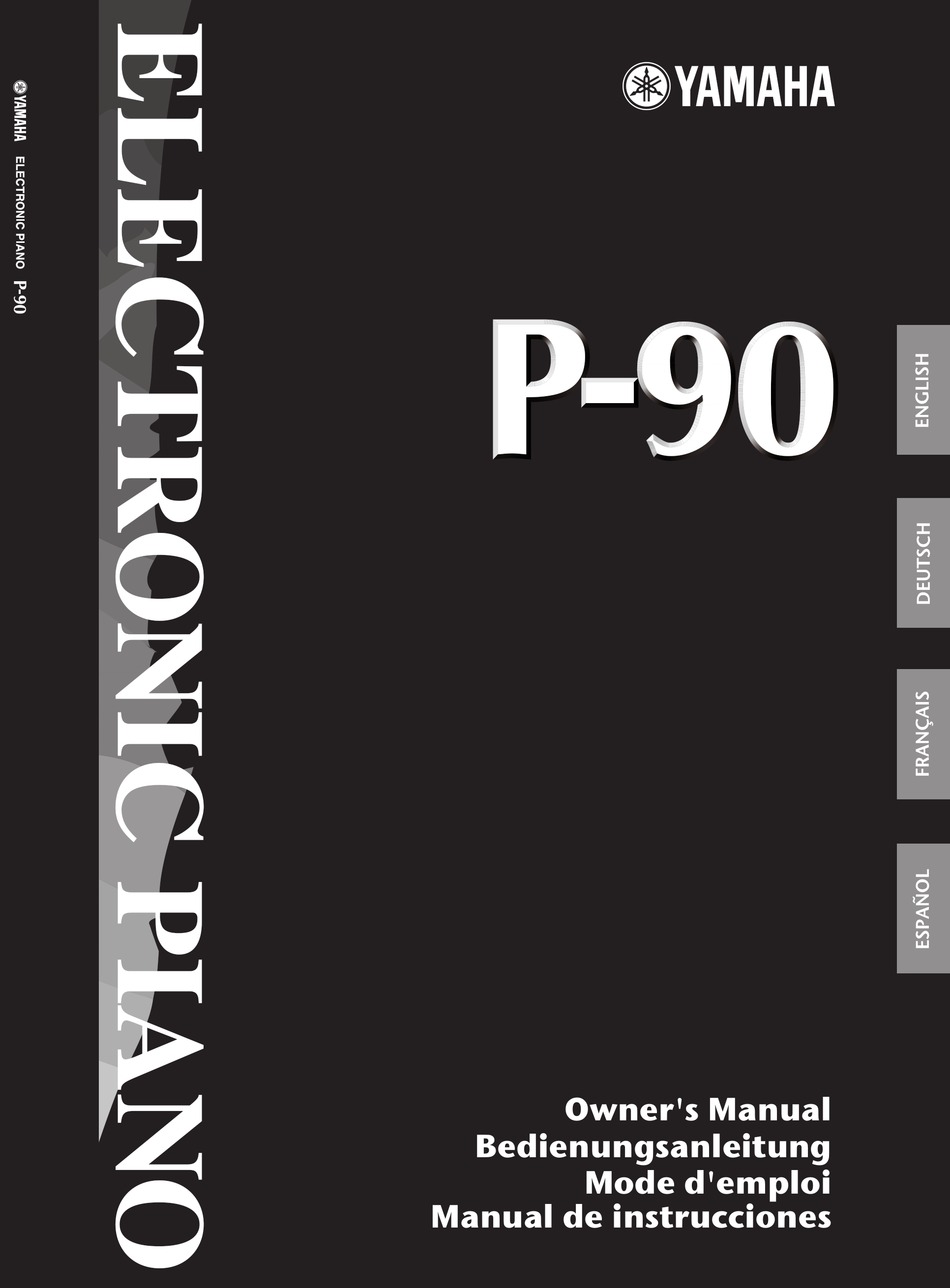 YAMAHA P-90 OWNER'S MANUAL Pdf Download | ManualsLib
