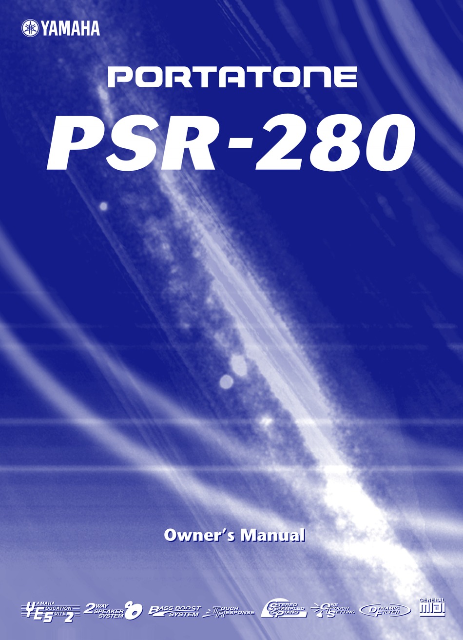 YAMAHA PORTATONE PSR-280 OWNER'S MANUAL Pdf Download | ManualsLib