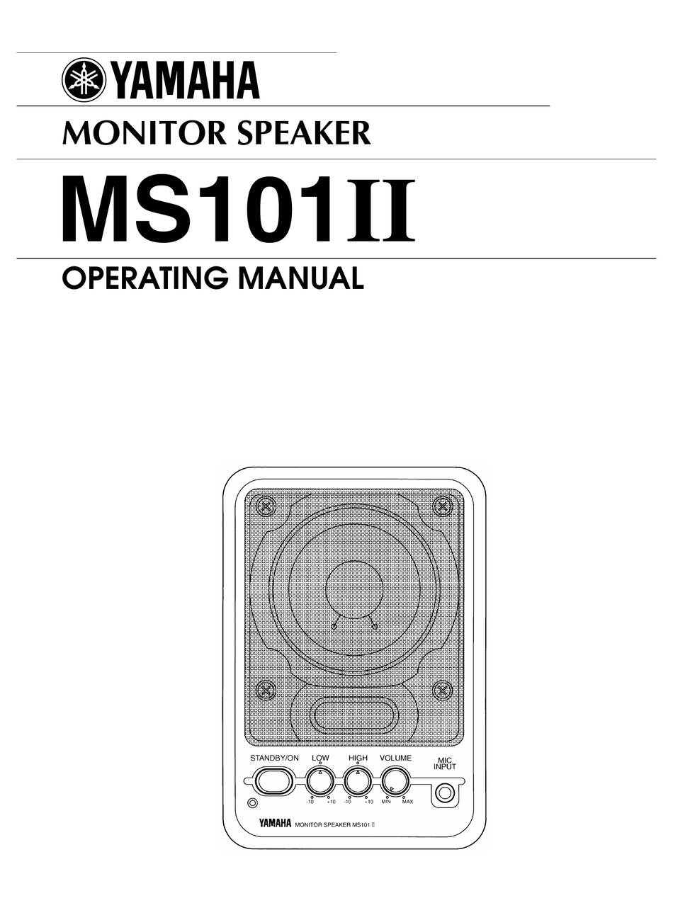 yamaha monitor speaker ms101 ii