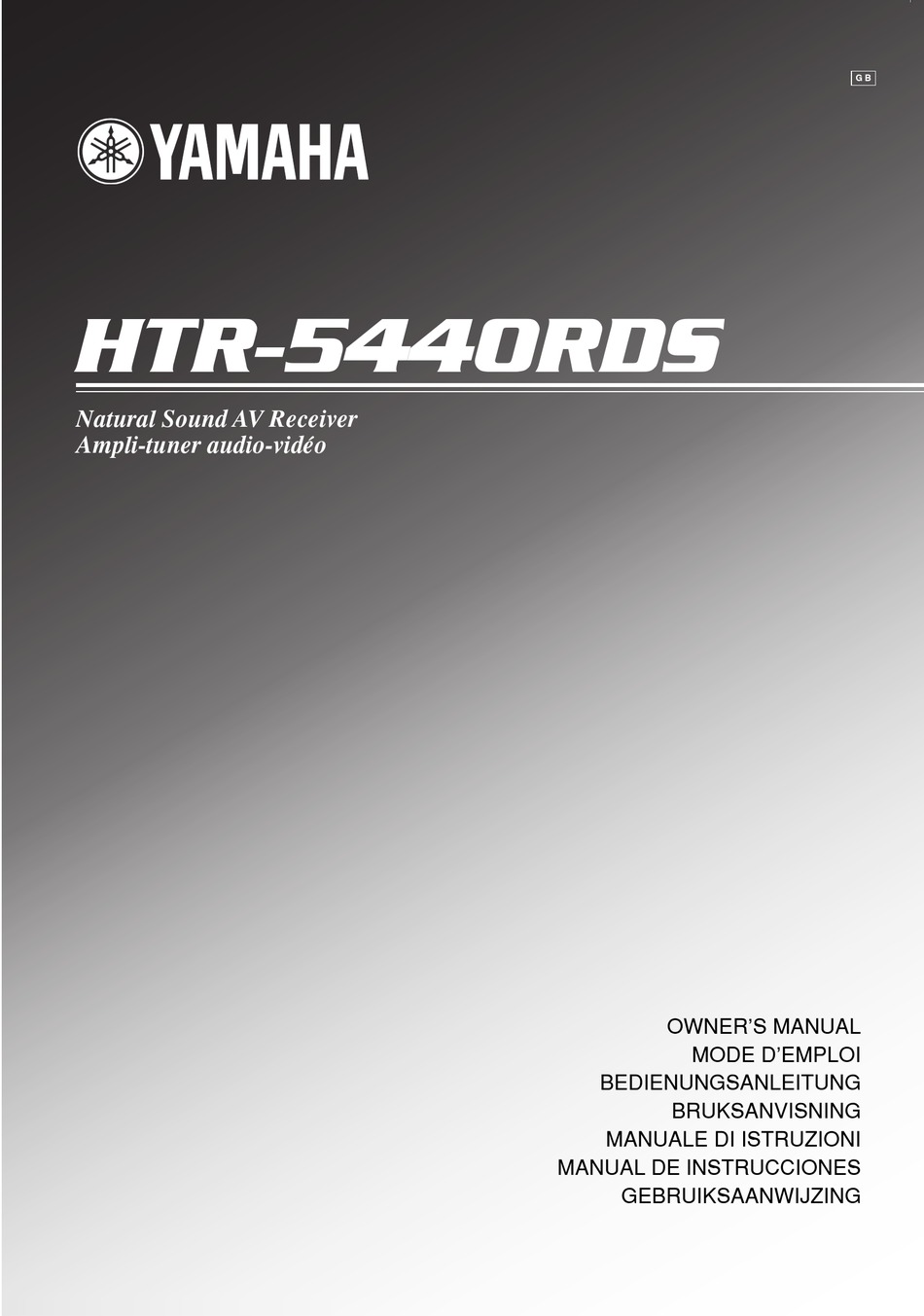 YAMAHA HTR-5440RDS OWNER'S MANUAL Pdf Download | ManualsLib