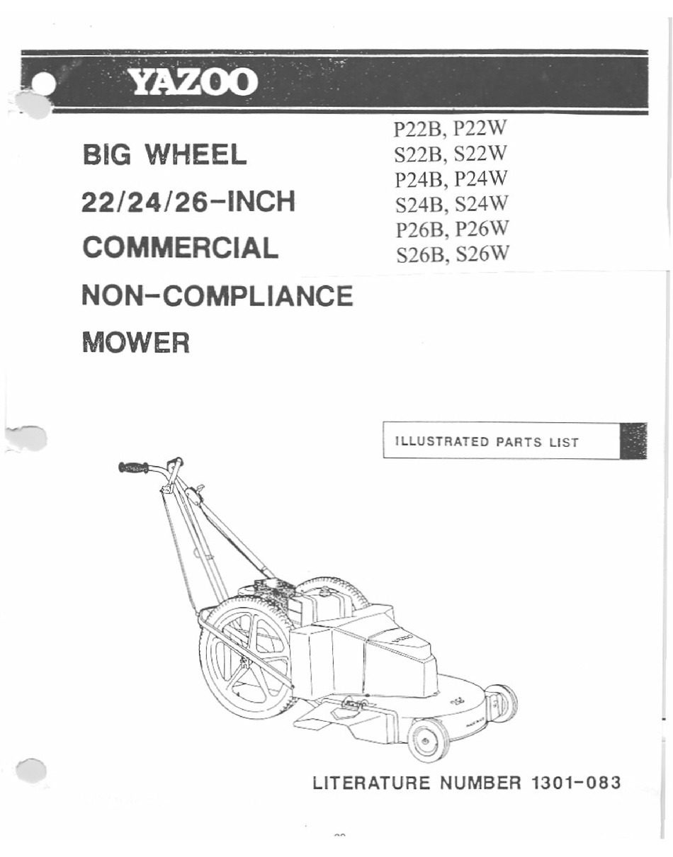 YAZOO P22B ILLUSTRATED PARTS LIST Pdf Download ManualsLib