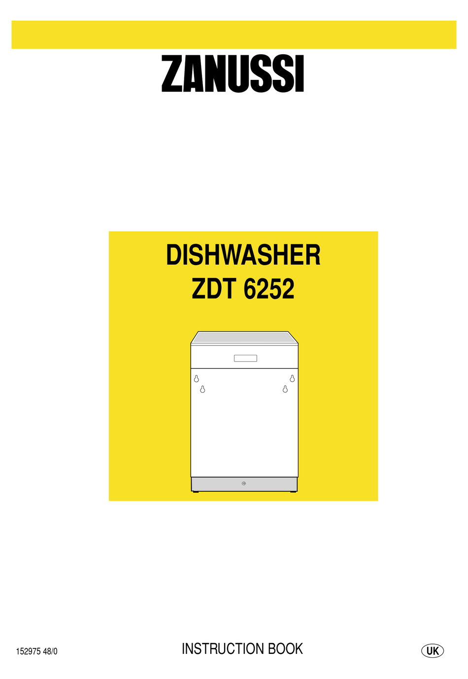 ZANUSSI ZDT 6252 INSTRUCTION BOOK Pdf Download ManualsLib