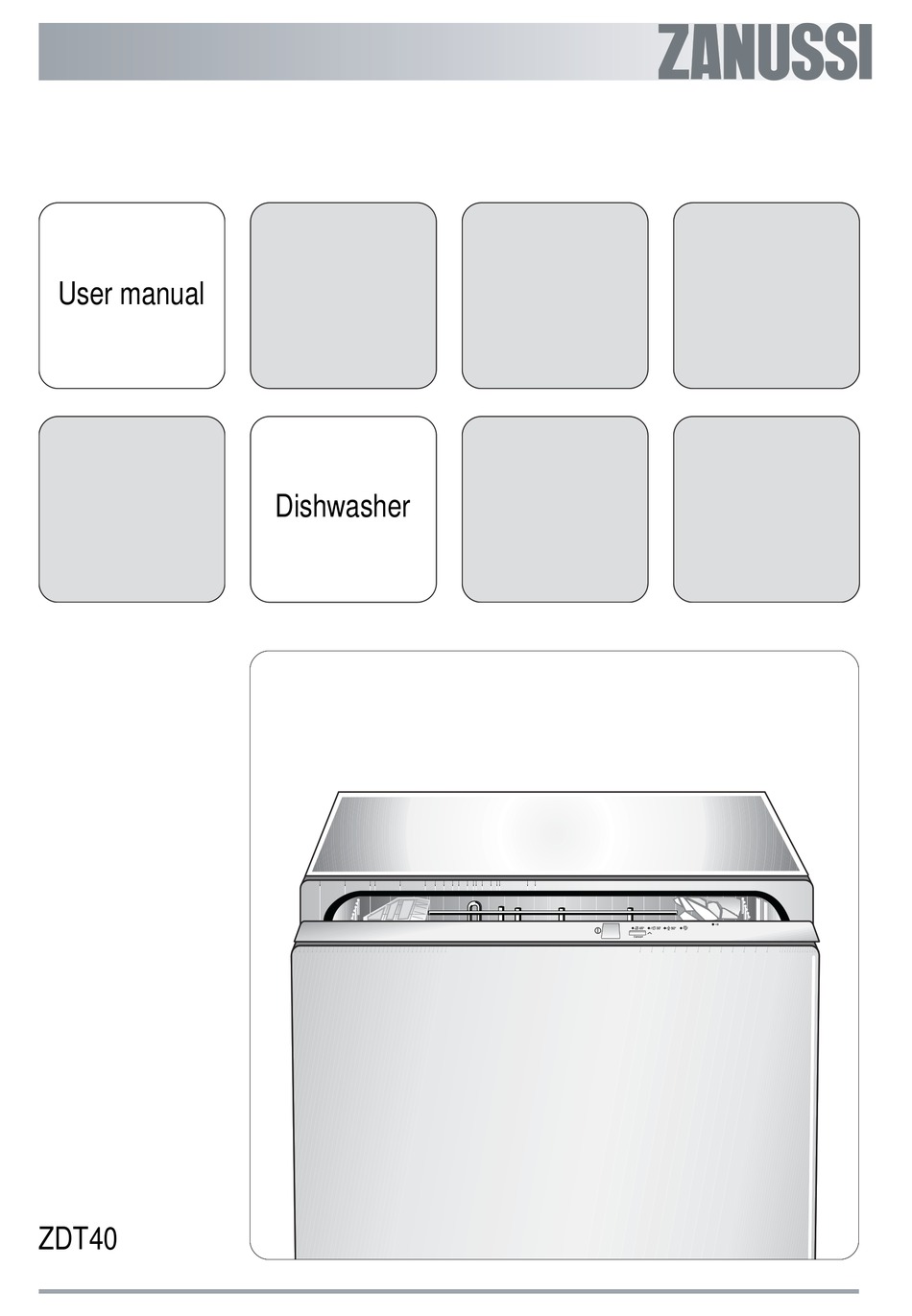 zanussi integrated dishwasher fitting instructions