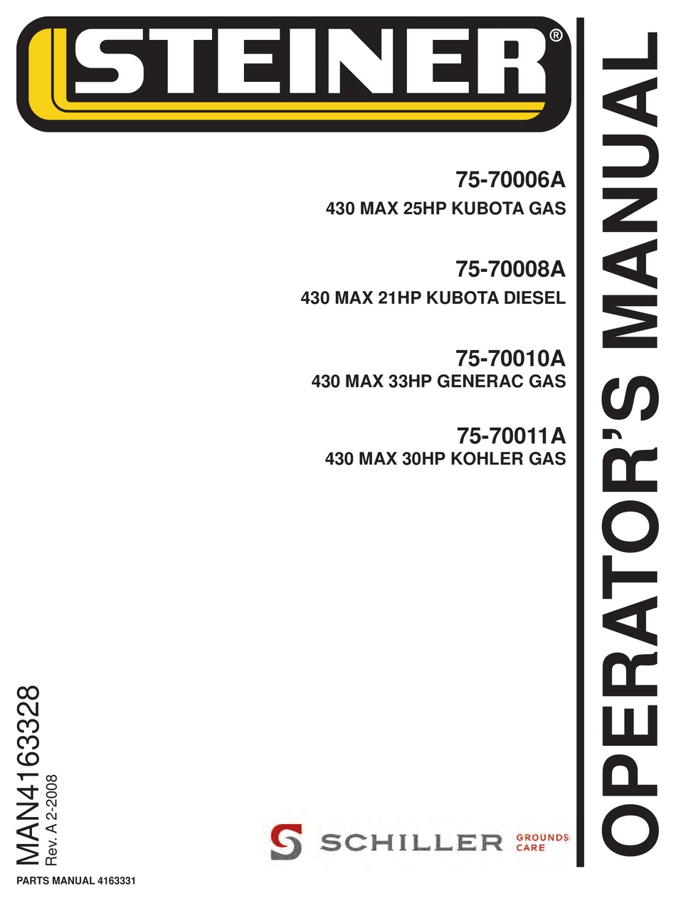 SCHILLER STEINER 7570006A OPERATOR'S MANUAL Pdf Download ManualsLib