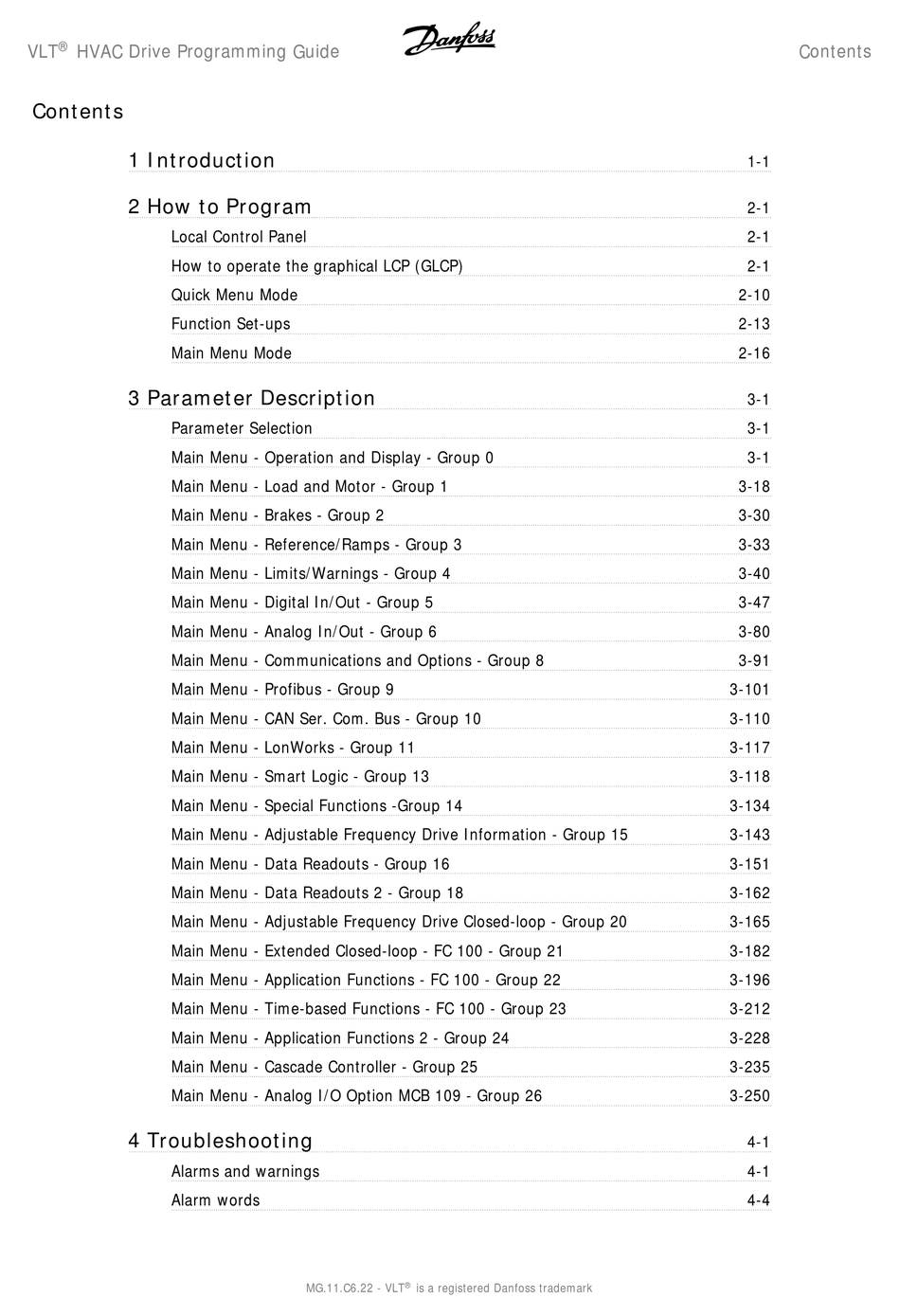 DANFOSS VLT HVAC SERIES PROGRAMMING MANUAL Pdf Download ManualsLib