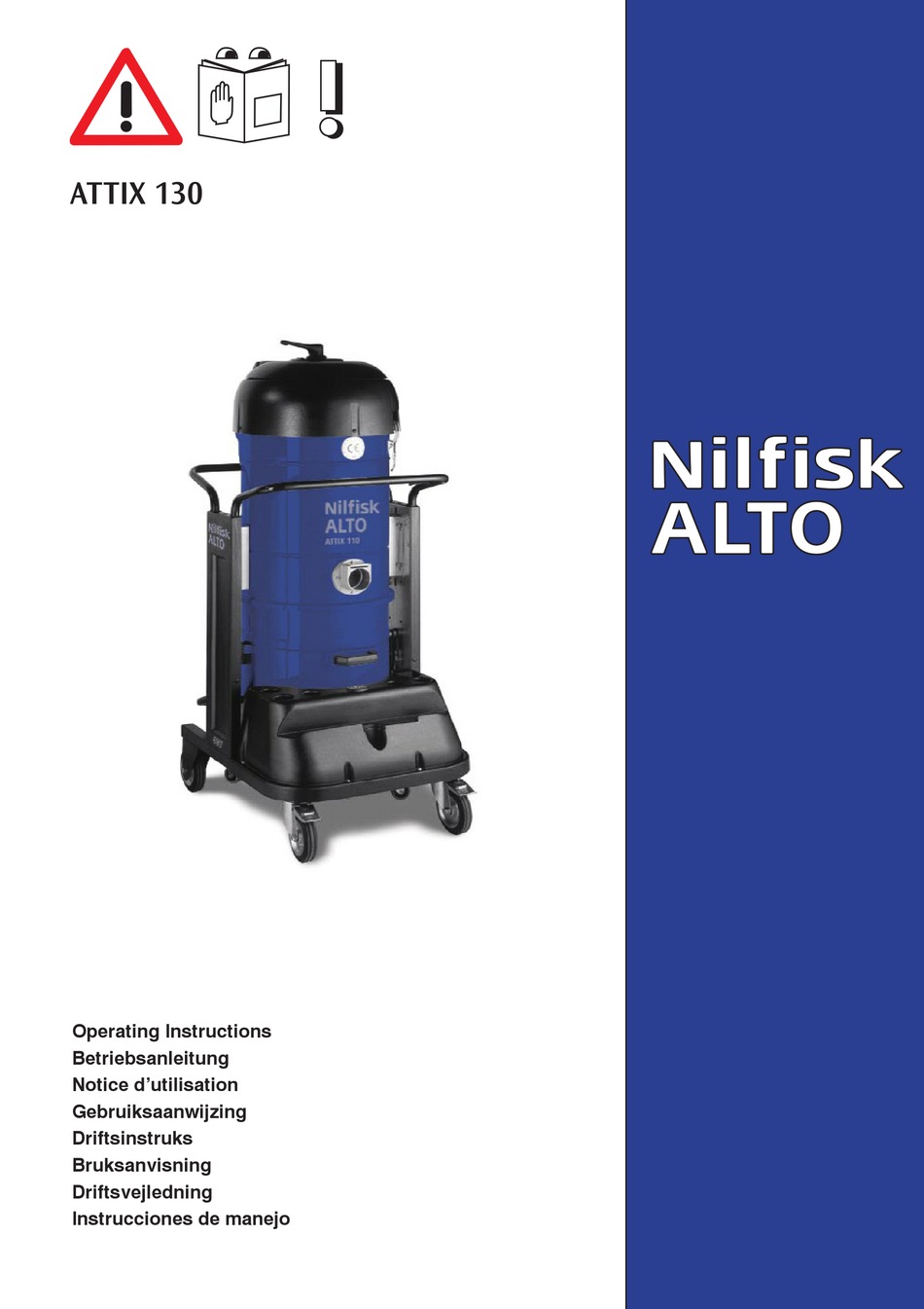 NILFISKALTO ATTIX 130 OPERATING INSTRUCTIONS MANUAL Pdf Download