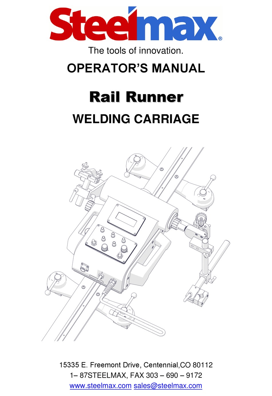 STEELMAX RAIL RUNNER OPERATOR'S MANUAL Pdf Download ManualsLib