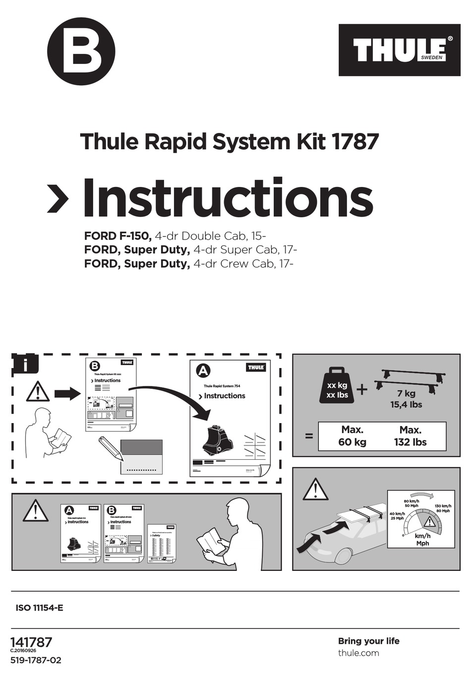 THULE 1787 INSTRUCTIONS MANUAL Pdf Download ManualsLib