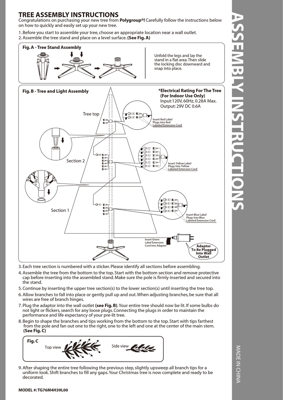 POLYGROUP TG76M4H39L00 ASSEMBLY INSTRUCTIONS Pdf Download ManualsLib