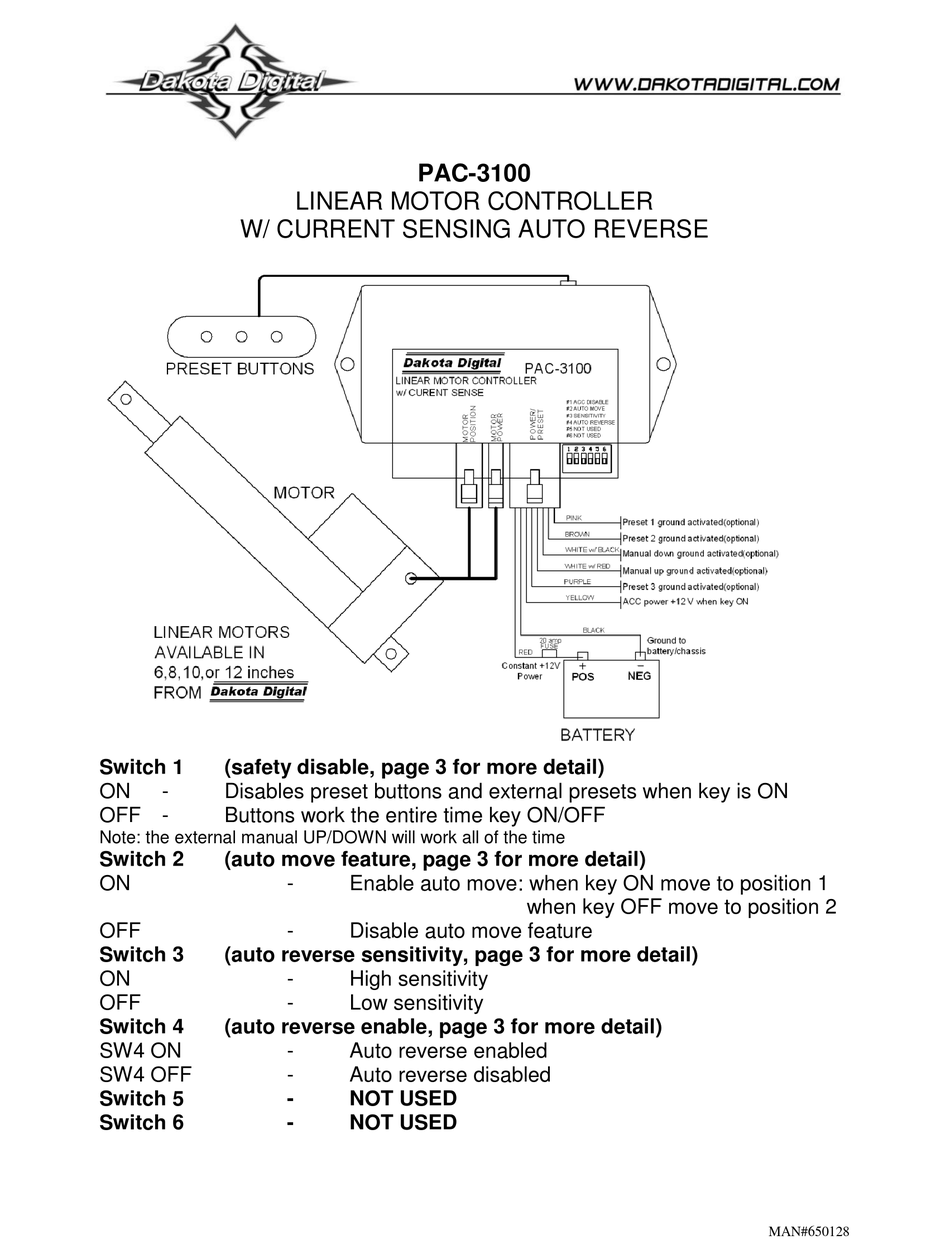 DAKOTA DIGITAL PAC3100 MANUAL Pdf Download ManualsLib
