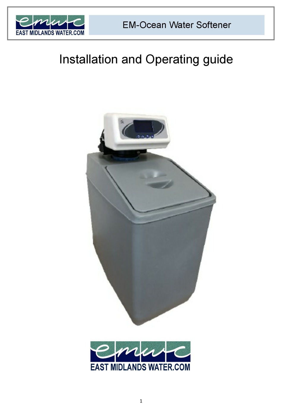 EAST MIDLANDS WATER COMPANY EMOCEAN INSTALLATION AND OPERATING MANUAL