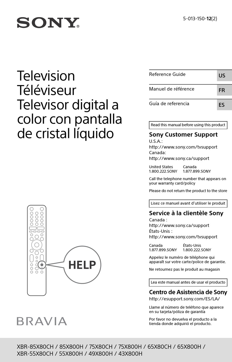 sony-bravia-xbr-85x80ch-reference-manual-pdf-download-manualslib