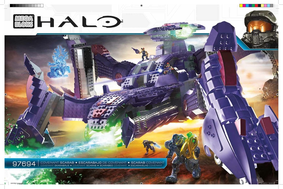 MEGA BLOKS HALO COVENANT SCARAB 97694 ASSEMBLY INSTRUCTION MANUAL Pdf ...