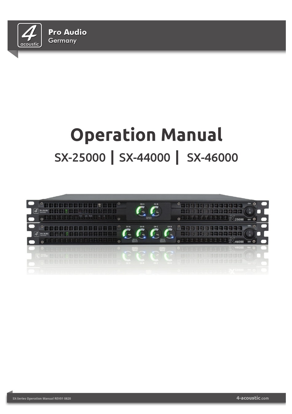 Speaker Connection 4 Acoustic Sx Operation Manual Page 15 Manualslib