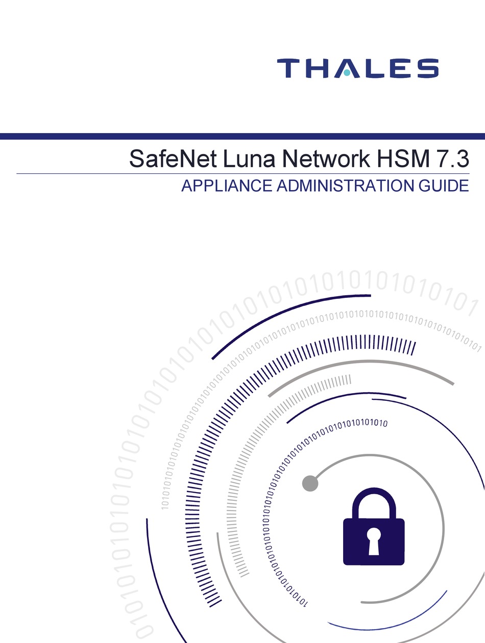 THALES LUNA NETWORK HSM 7.3 ADMINISTRATION MANUAL Pdf Download ManualsLib