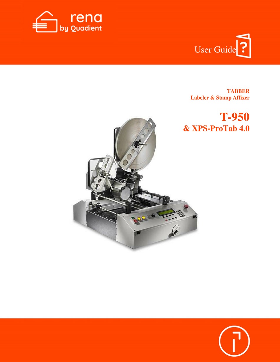QUADIENT RENA T950 USER MANUAL Pdf Download ManualsLib