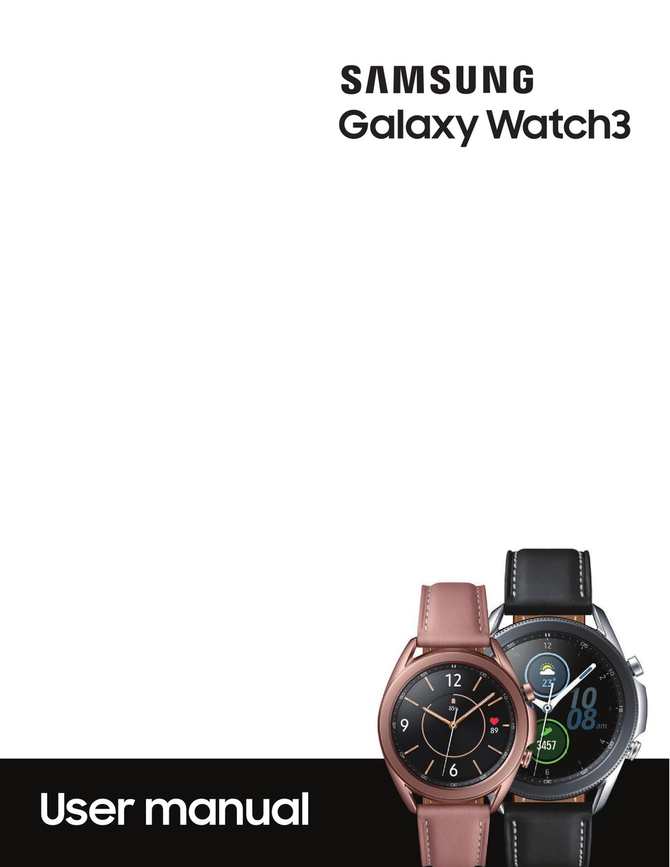 SAMSUNG GALAXY WATCH3 USER MANUAL Pdf Download | ManualsLib