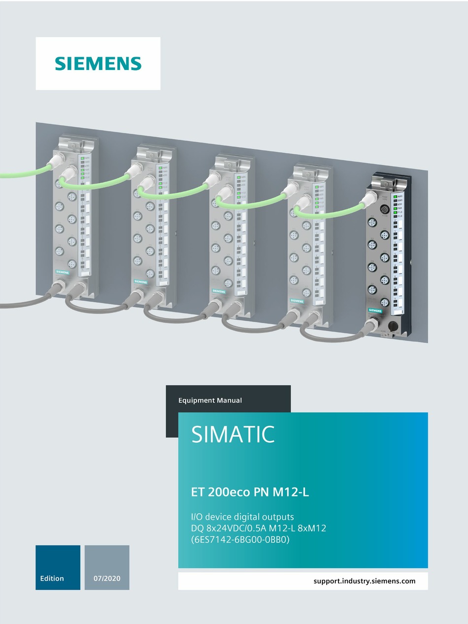 SIEMENS SIMATIC ET 200ECO PN M12-L EQUIPMENT MANUAL Pdf Download ...