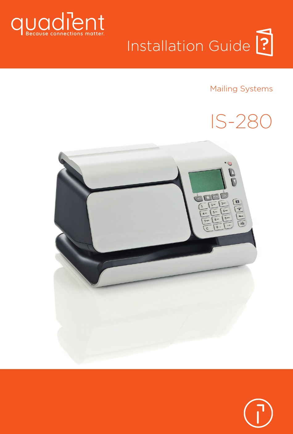 QUADIENT IS280 INSTALLATION MANUAL Pdf Download ManualsLib