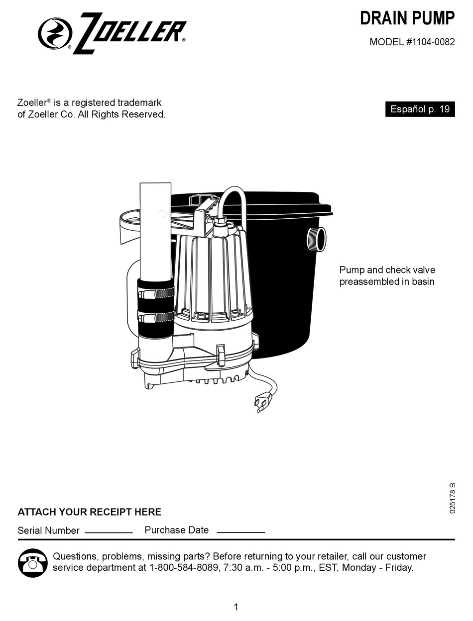 ZOELLER 11040082 INSTRUCTIONS MANUAL Pdf Download ManualsLib