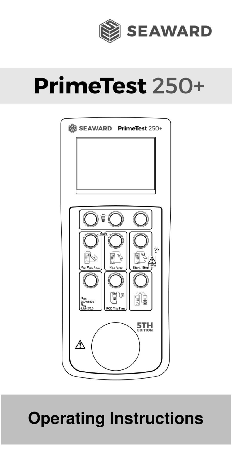 Seaward Primetest 250 Operating Instructions Manual Pdf Download Manualslib