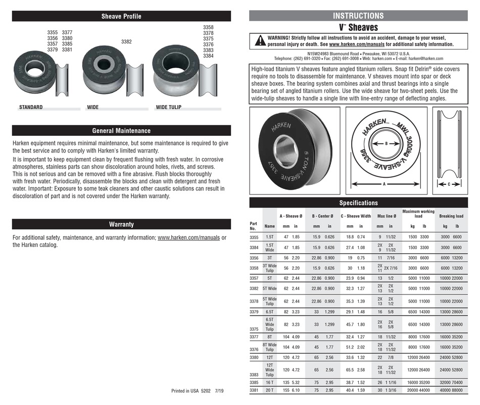 harken-3355-instructions-pdf-download-manualslib